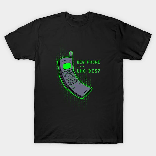 New Phone T-Shirt by castlepop